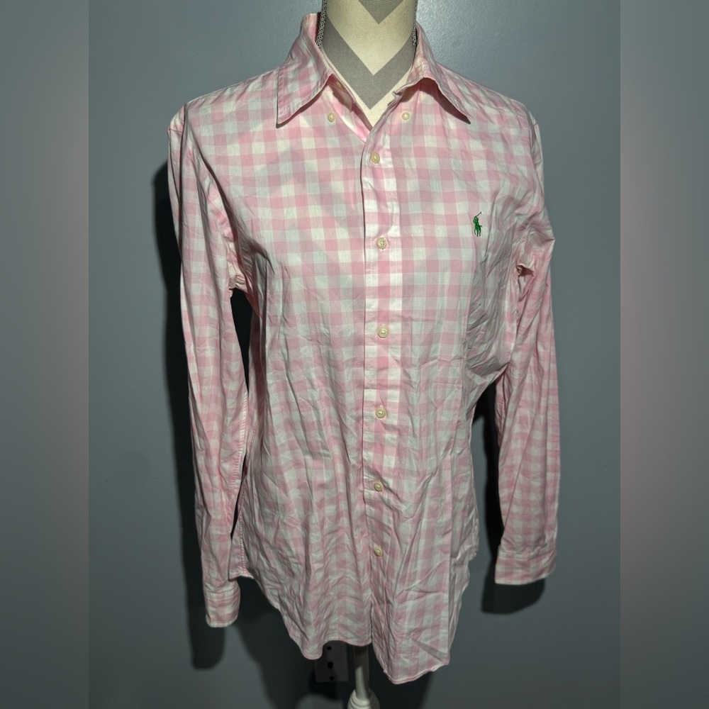 Ralph Lauren Pink Checkered Women's Blouse